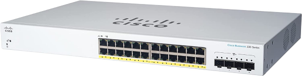 CBS220 Smart 48-port GE Network Device, 4 Gigabit SFP - CBS220-48T-4G