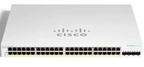 Thiết Bị Mạng Switch Cisco CBS220 Smart 48-port GE, 382W PoE+, 4 Gigabit SFP - CBS220-48P-4G - Switch Cisco Smart 48 cổng PoE