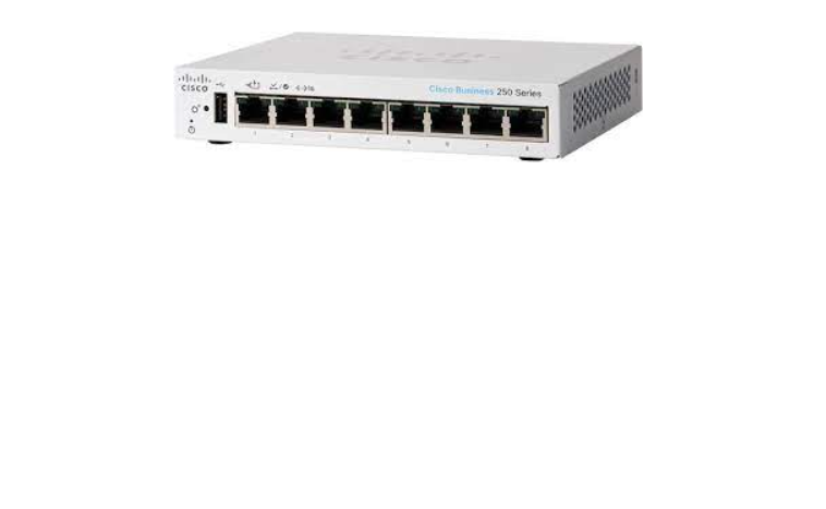 Thiết bị mạng Cisco CBS250-8T-D-EU - Switch Cisco Business 250 8 cổng Gigabit