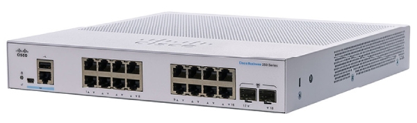 Thiết bị mạng Switch Cisco Bussiness 250 16 Ports GE, 2 GE SFP Uplink CBS250-16T-2G-EU - Switch Cisco Business 250 16 cổng