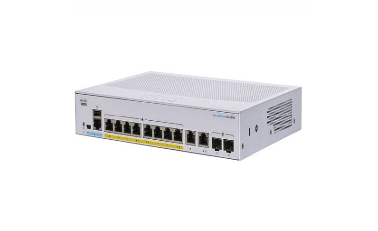 Thiết Bị Mạng Switch Cisco 8 Ports PoE+ 120W 2 GE Uplink CBS250-8FP-E-2G-EU - Switch Cisco 8 cổng PoE+ 120W