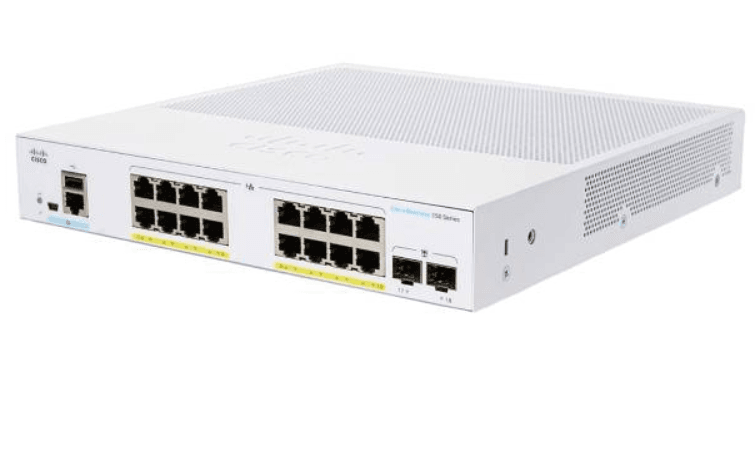 Thiết Bị Mạng Cisco CBS250 Smart 16-port GE, PoE, 2x1G SFP - CBS250-16P-2G-EU - Switch Cisco Smart 16 cổng PoE