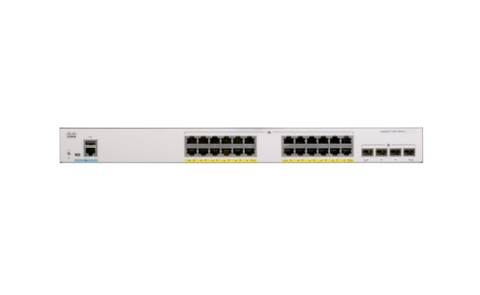 Thiết Bị Mạng Switch Cisco 24 Ports PoE+ 195W 4 SFP Uplink LAN Base C1000-24P-4G-L - Switch Cisco Catalyst 1000 24 cổng PoE+