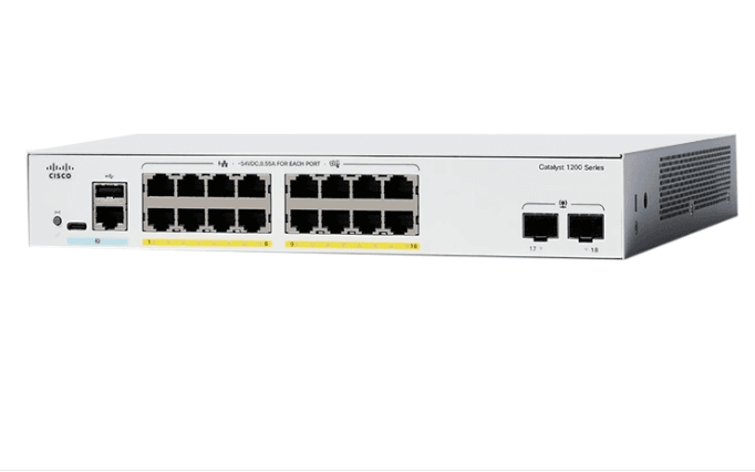 Switch Cisco Catalyst C1200-16T-2G 16-Ports GE, 2SFP Uplink - Switch Cisco Catalyst 1200 16 cổng