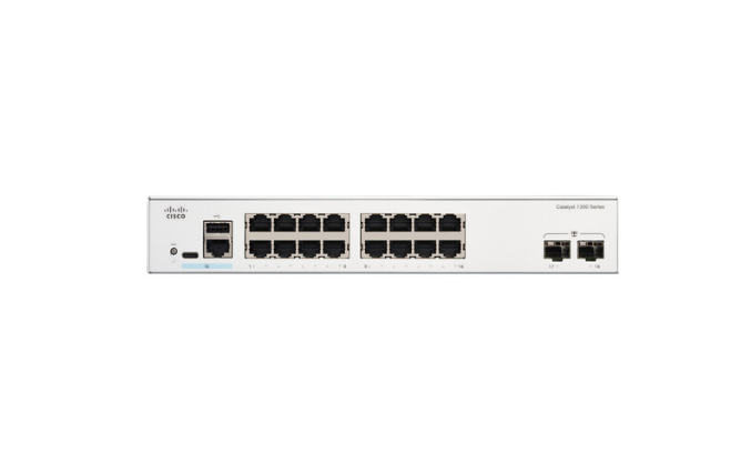 Cisco Catalyst C1300-16T-2G 16-Port Gigabit Managed Network Switch - Switch Cisco Catalyst 1300 16 cổng