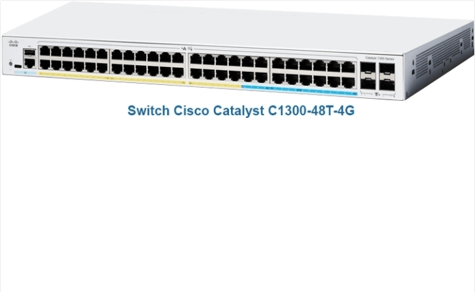 Switch Cisco Catalyst C1300-48T-4G 48x 10/100/1000 ports, 4x SFP Uplink - Switch Cisco Catalyst 1300 48 cổng