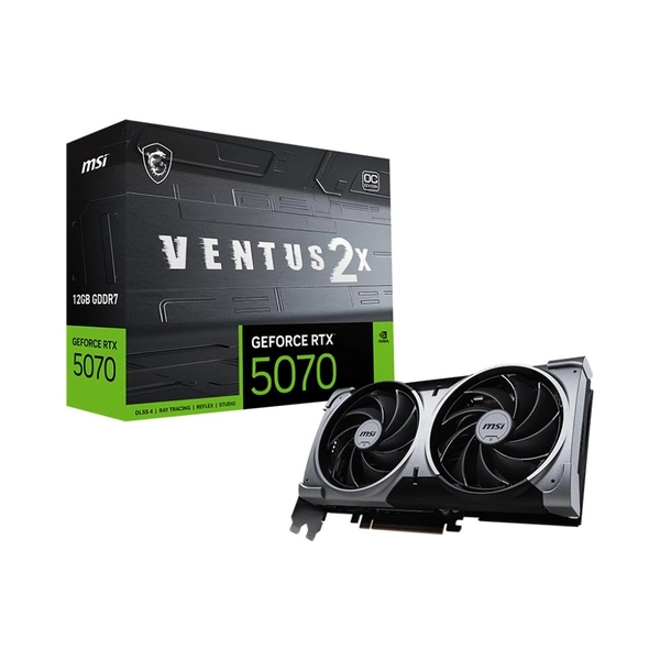 MSI GeForce RTX 5070 VENTUS 2X OC 12GB GDDR7 | Hiệu năng mạnh, tản mát gọn gàng