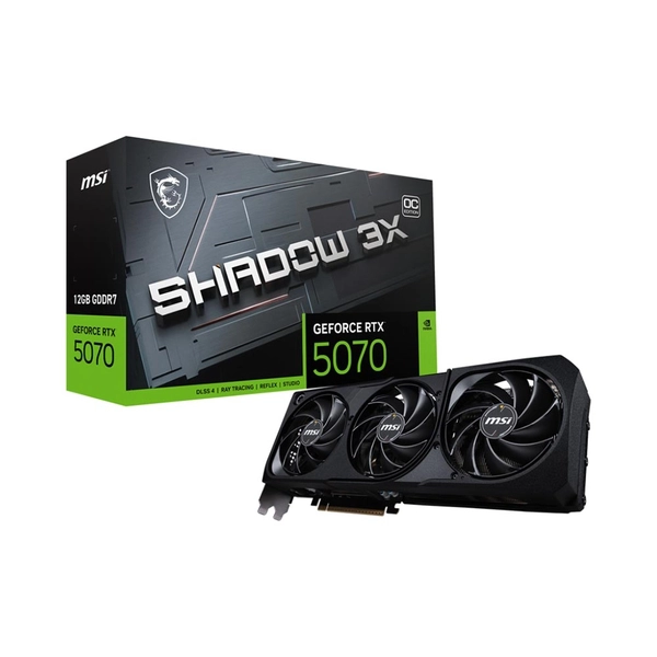 MSI GeForce RTX 5070 12GB SHADOW 3X OC GDDR7 – Hiệu năng mạnh, tản mát cực chất