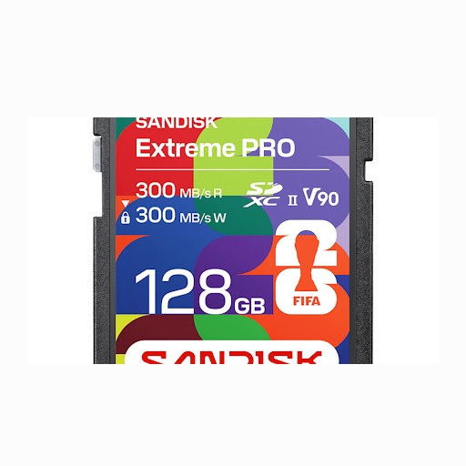 Thẻ nhớ SDXC SanDisk FIFA World Cup 2026™ Edition UHS-II 128GB, 300MB/s, IP68 (SDSDXDM-128G-GN4IH)
