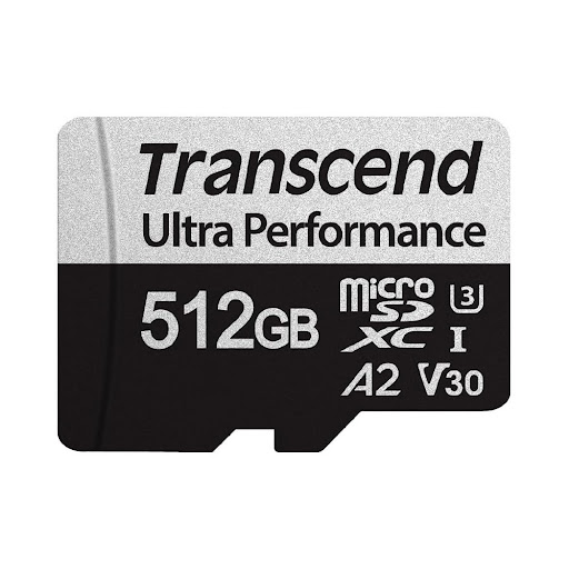 Thẻ nhớ MicroSDXC Transcend 512GB, 160/125MB/s, A2, V30, U3 (TS512GUSD340S)