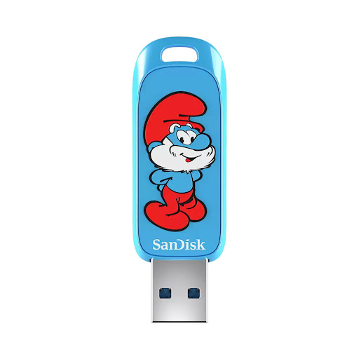 Ổ cứng di động/ USB 3.2 SanDisk Papa Smurf Edition 128GB, Type-A, 130MB/s (SDCZIS-128G-G46)