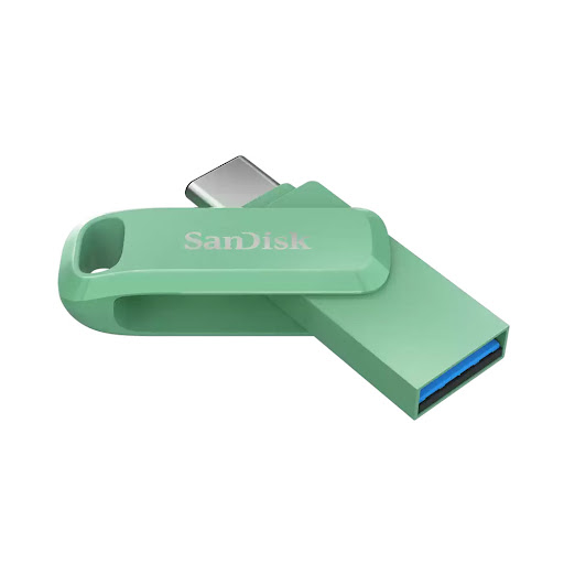 Ổ cứng di động/ USB 3.2 SanDisk Ultra Dual Drive Go 64GB, Type-A & Type-C, Absinthe Green (SDDDC3-064G-G46AG)