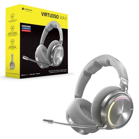 Tai nghe Bluetooth Chụp Tai Corsair Virtuoso MAX Silver/CA-9011373-WW