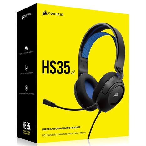 Tai nghe Chụp Tai Gaming Corsair HS35 V2 Blue/CA-9011383-AP