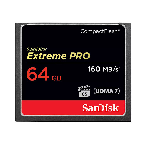 Thẻ nhớ Compact Flash SanDisk Extreme Pro 64GB, 160/150MB/s (SDCFXPS-064G-X46)