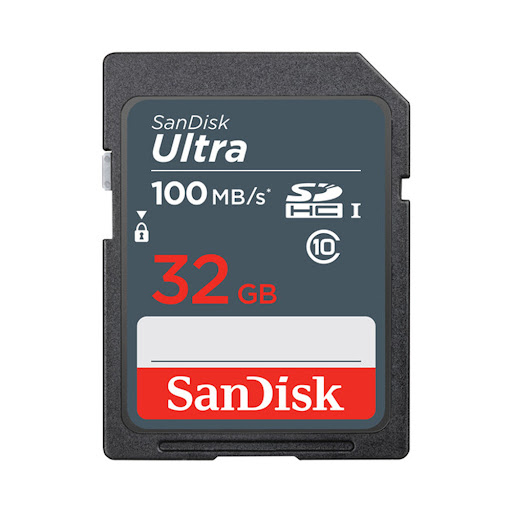Thẻ nhớ SDHC SanDisk Ultra 32GB, 100MB/s, C10 (SDSDUNR-032G-GN3IN)