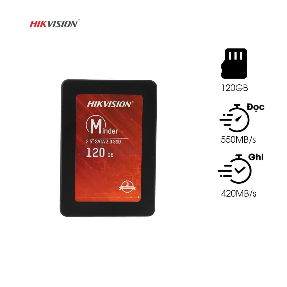 Ổ cứng Hikvision HS-SSD-Minder(S)/120G