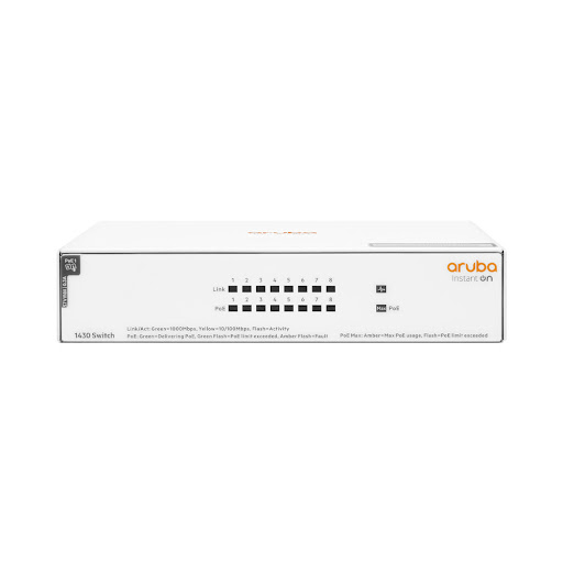 [NPP HPE ARUBA®] Switch Mạng Gigabit PoE 64W (Instant On 1430 8G 64W) (R8R46A)