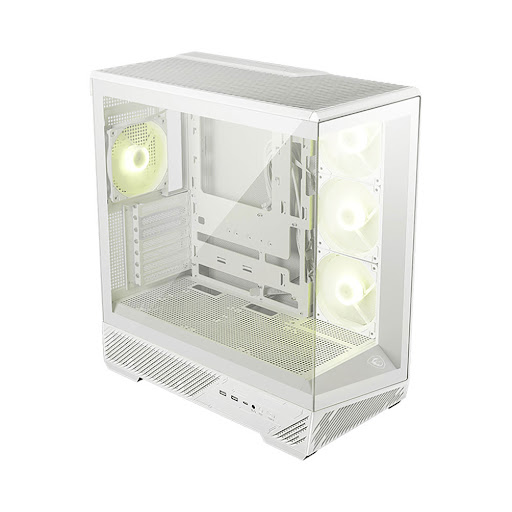 Thùng máy/ CASE MSI MAG PANO 130R PZ Trắng (4 fan)