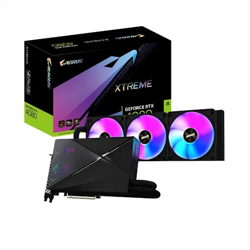 VGA Gigabyte/Card Màn Hình Gigabyte AORUS GeForce RTX 4080 16GB XTREME WATERFORCE (N4080AORUSX W-16GD)