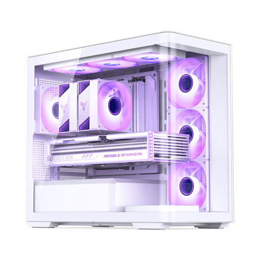 Vỏ máy tính/ Case Jonsbo D300 White (M-ATX)
